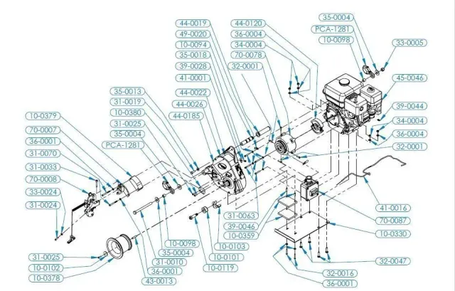 Portable Winch PCH2000 pièce détachée treuil à l'unité origine