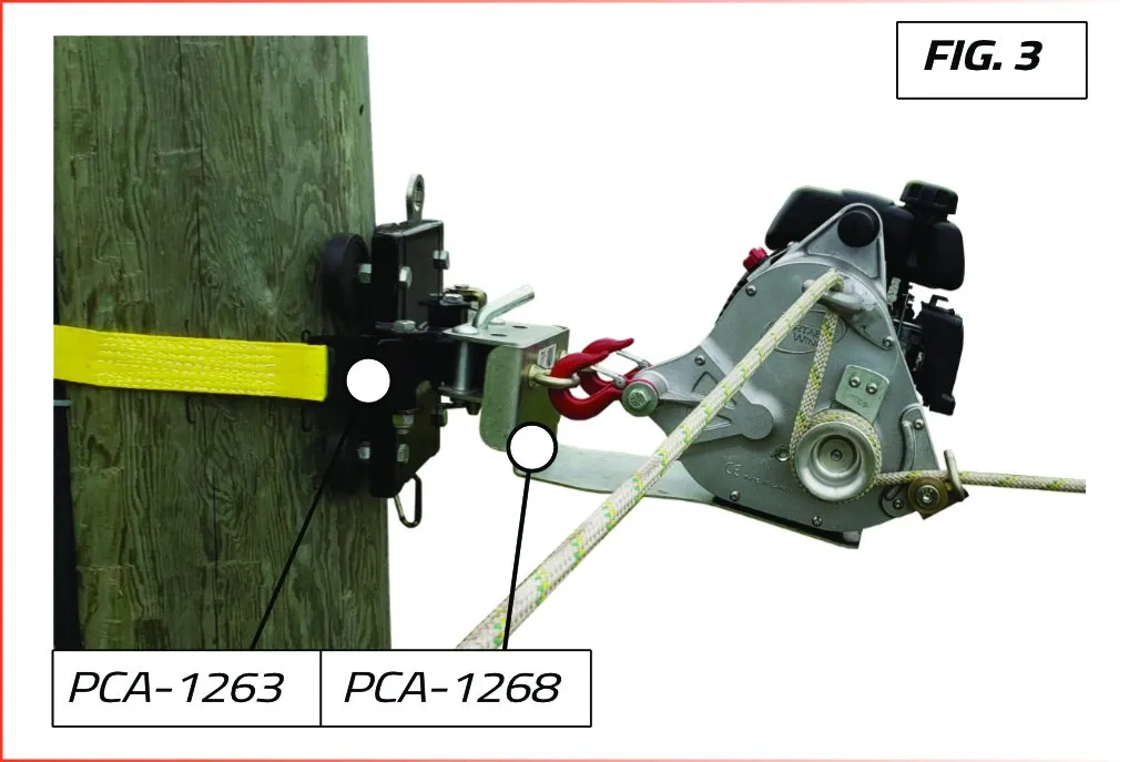 Portable Winch système ancrage arbre poteau treuil 7,2 kg