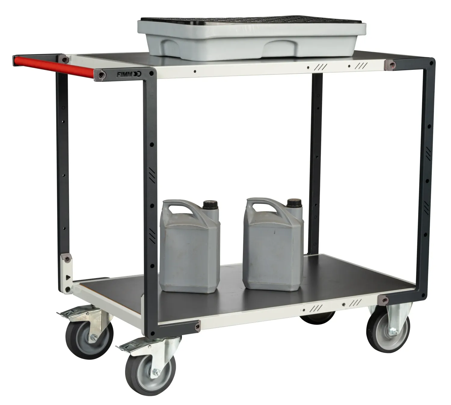 Fimm servante Flatpack 2 plateaux tôle 400 kg galvanisée