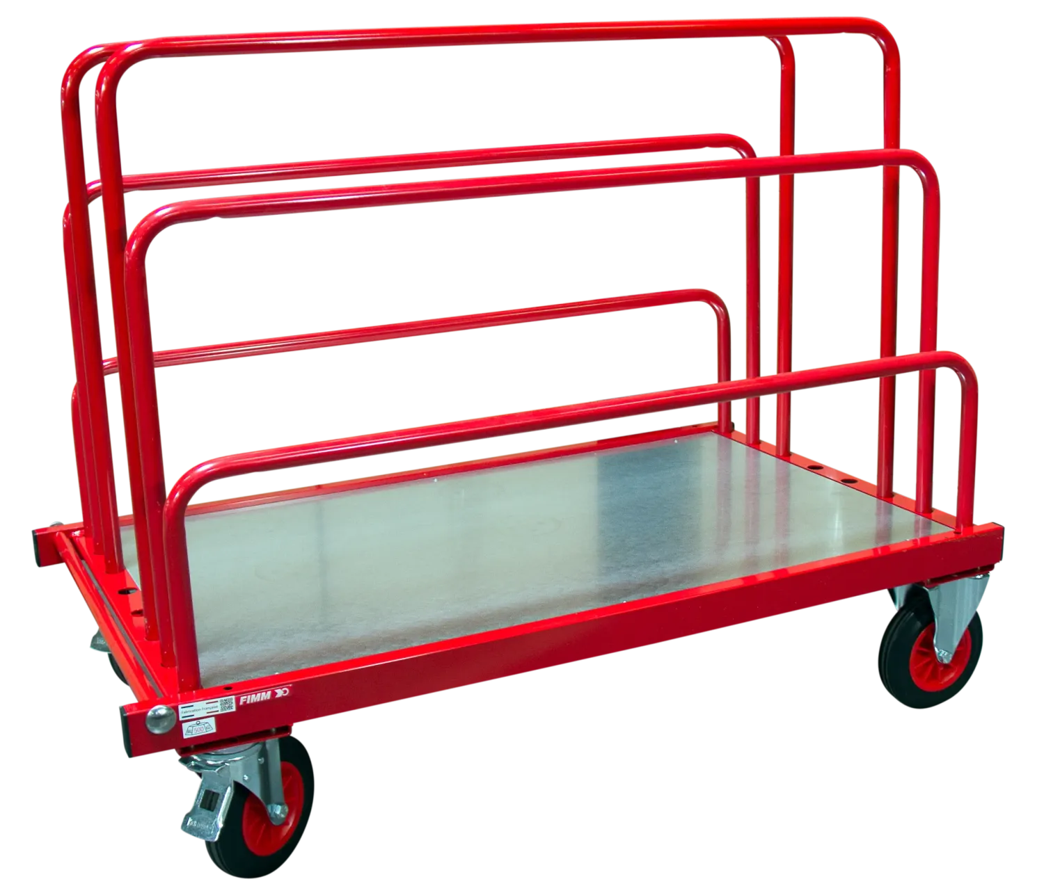 Fimm Chariot Porte-Panneaux 500 kg 1380x800 mm Roues 200
