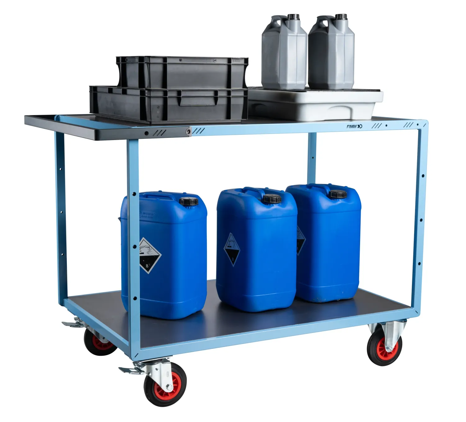 Fimm servante mécano-soudée 2 plateaux galva 400 kg
