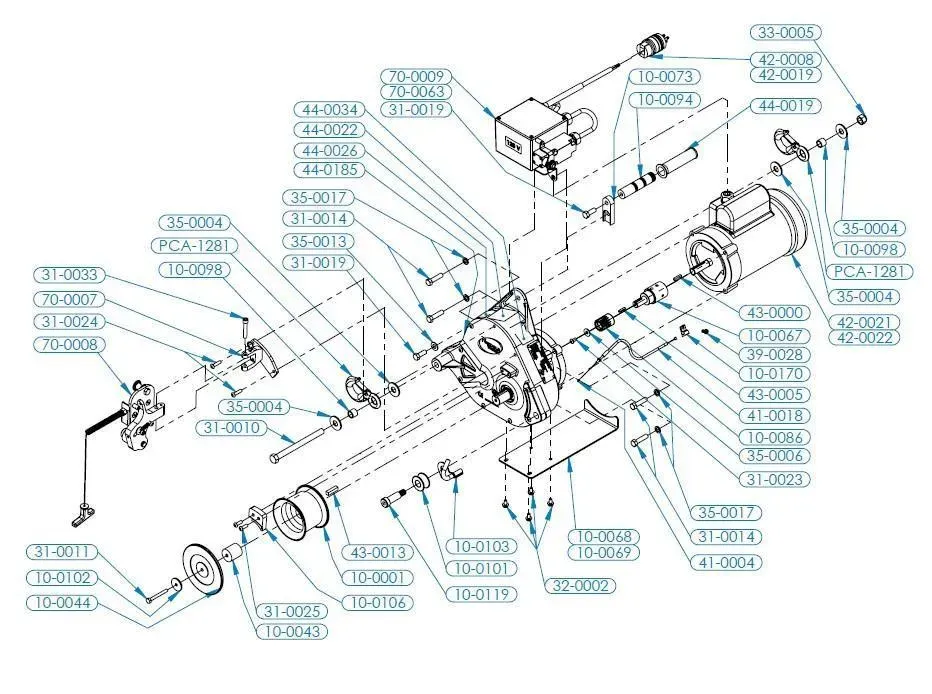 Portable Winch PCT1800 pièce détachée treuil à l'unité origine