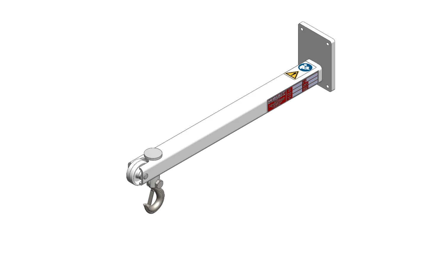 Fimm crochet de levage + éperon à galet inox 401 mm