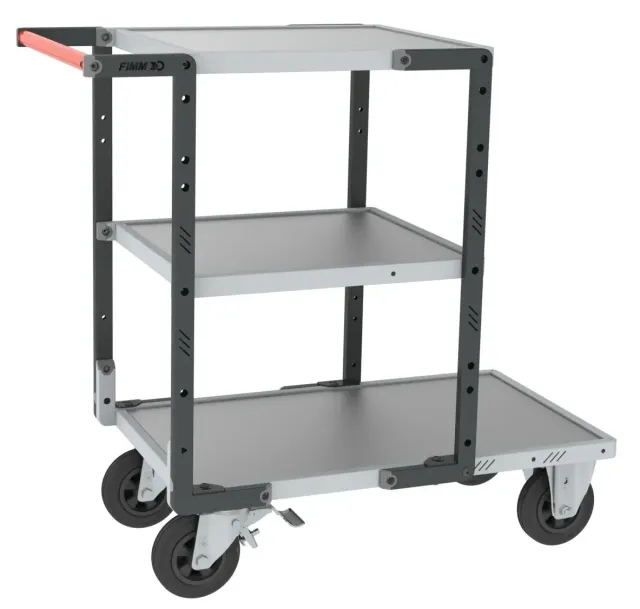 Fimm Flatpack servante 3 plateaux galva 400 kg