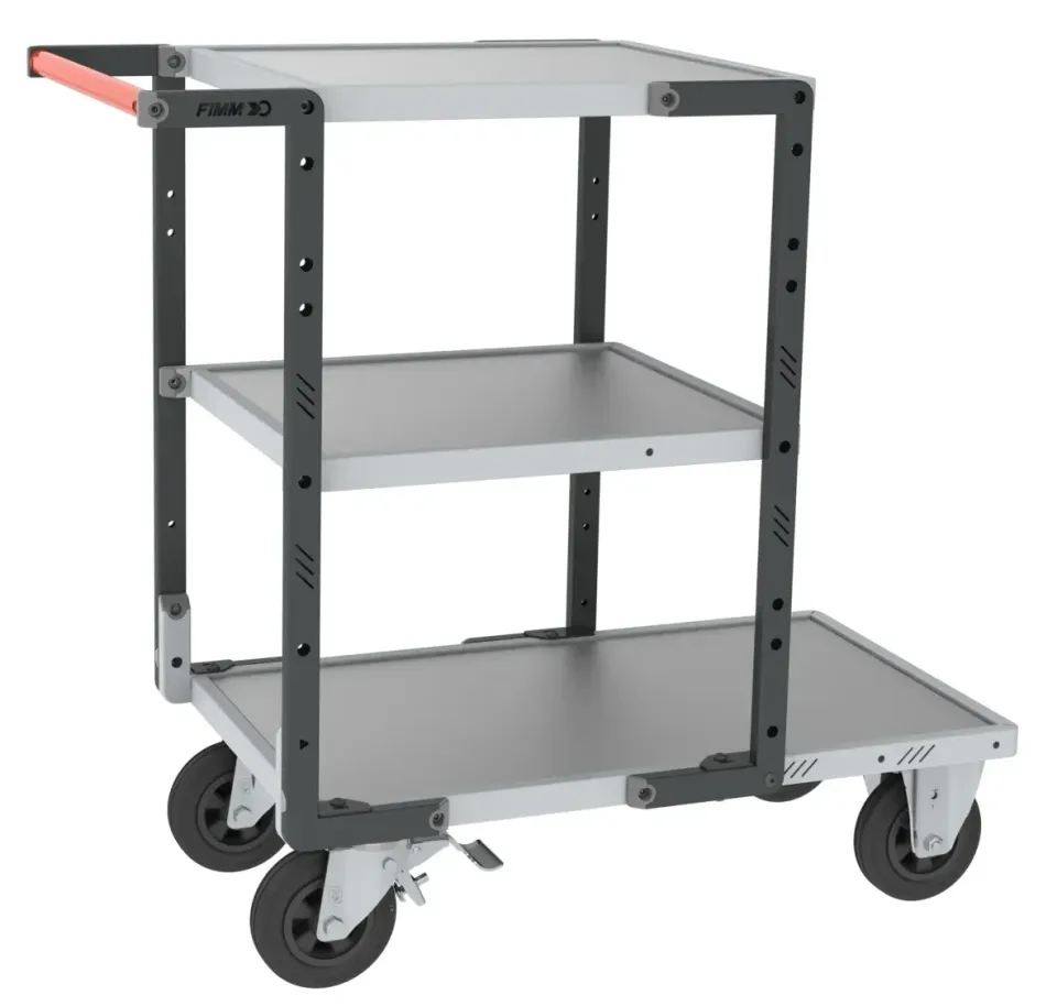 Fimm Flatpack servante 3 plateaux galva 400 kg