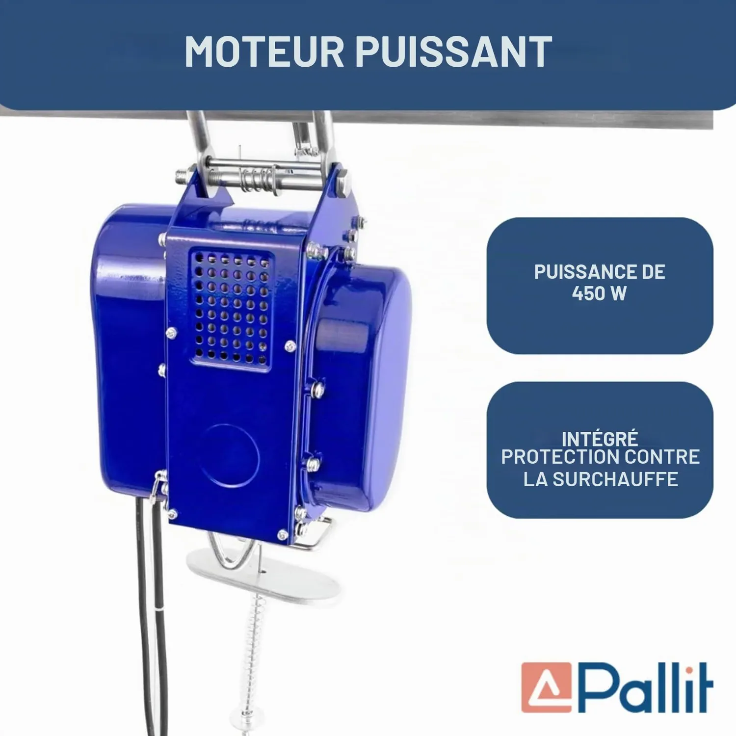 Pallit MOBILE treuil électrique 100/200 kg câble 12 m