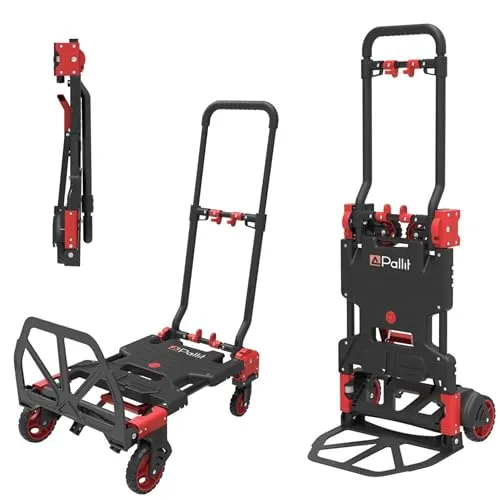 Pallit Diable Pliant 2 en 1 chariot plateau acier