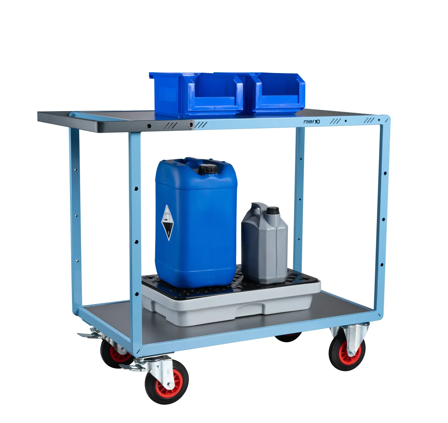 Fimm servante mécano-soudée 2 plateaux galva 400 kg