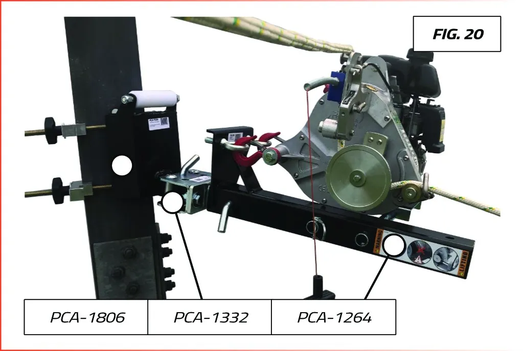 Portable Winch système d'ancrage pylône treuil acier 7,3 kg