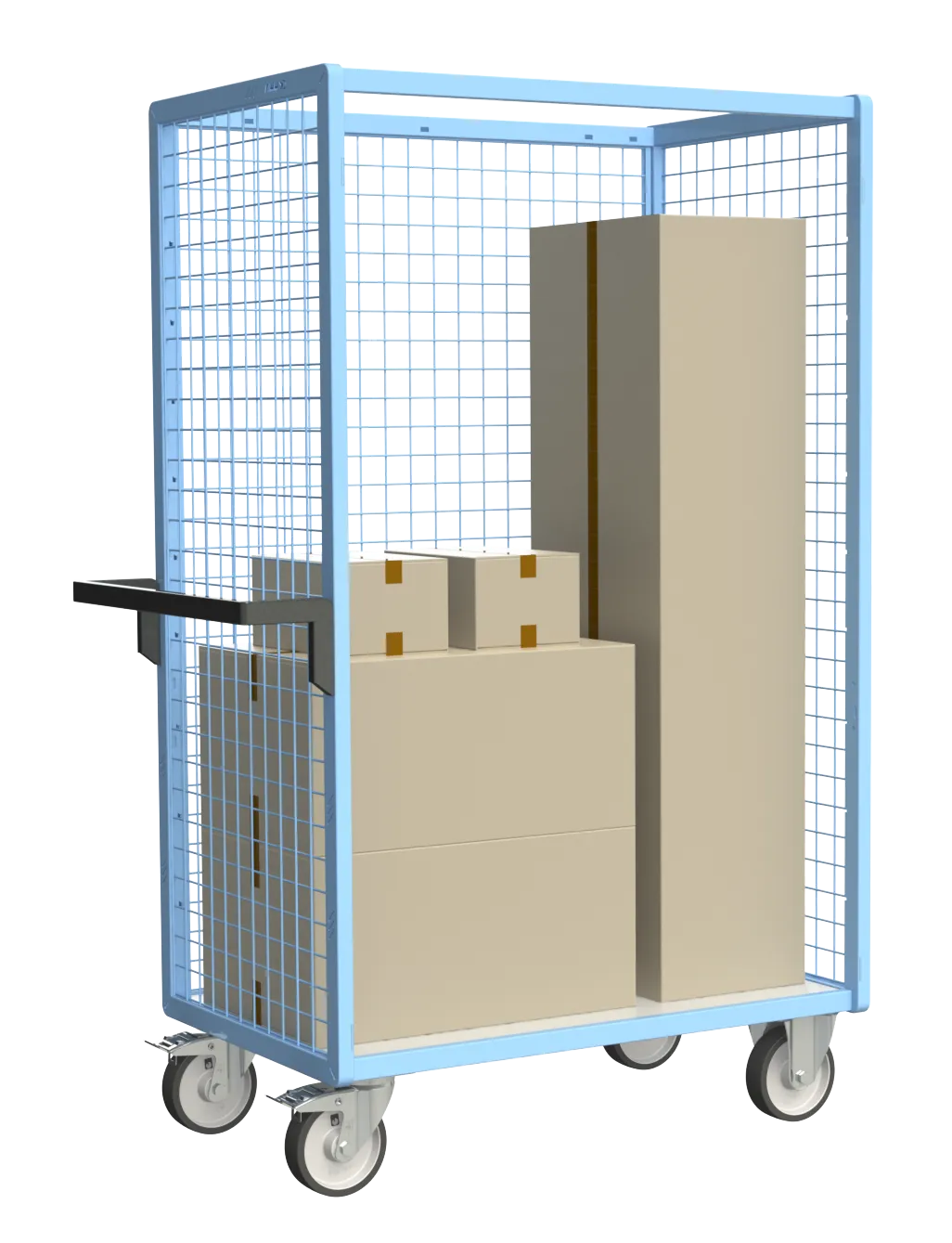 Fimm servante grillagée 3 côtés plateau bois 500 kg