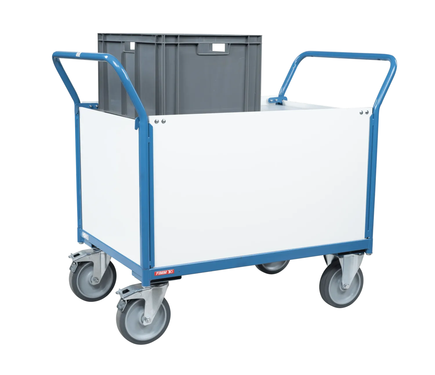 Fimm chariot niveau constant PVC 50-100 kg plateau bois