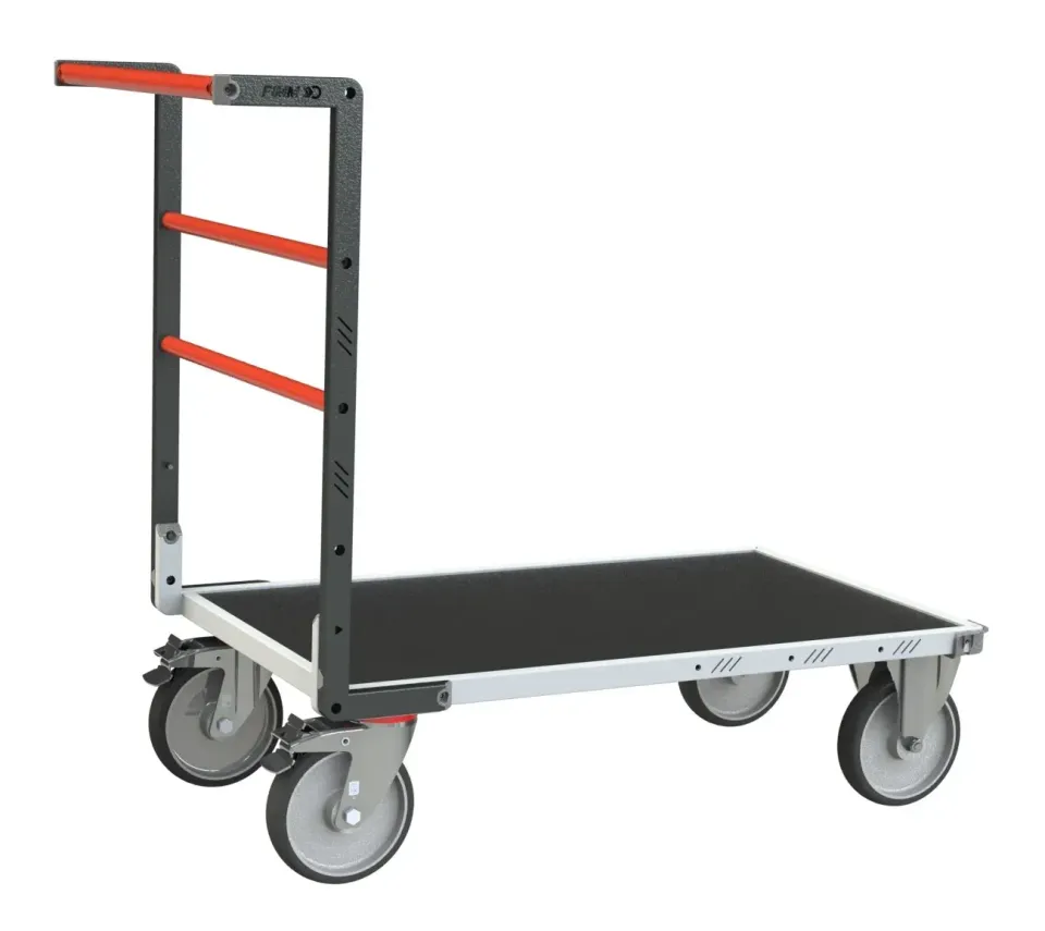 Fimm dossier fixe chariot plateau bois tapis 600 kg