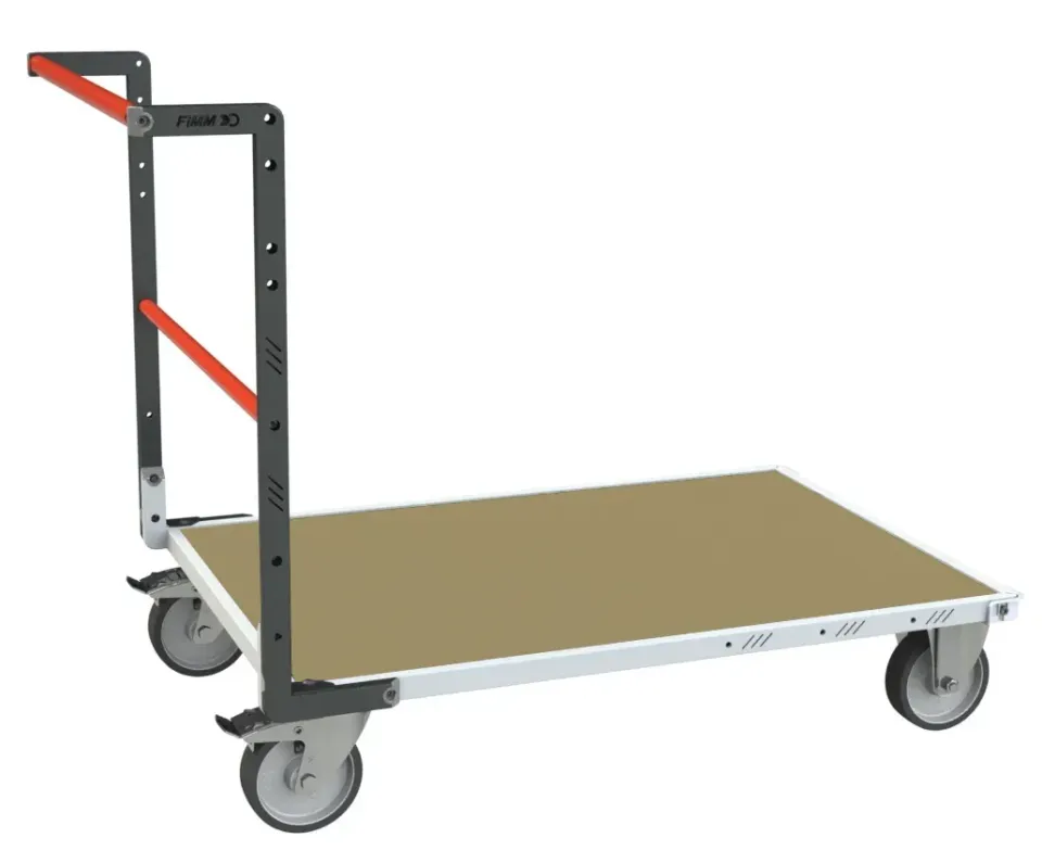 Fimm modulaire chariot tube 1 dossier 500 kg bois