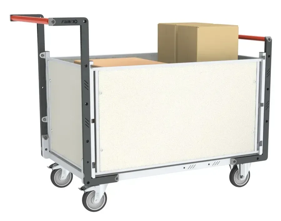 Fimm chariot PP alvéolaire 250 kg 2 dossiers 2 ridelles