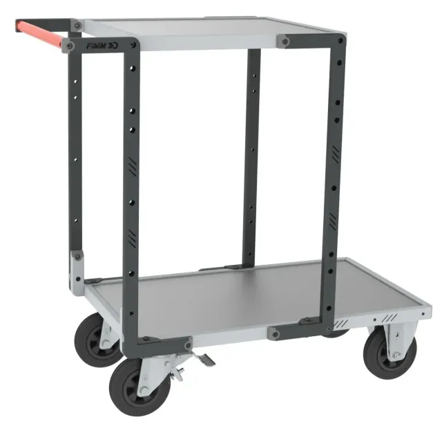 Fimm servante Flatpack 2 plateaux galva 400 kg réversible