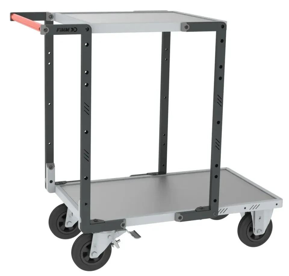 Fimm servante Flatpack 2 plateaux galva 400 kg réversible