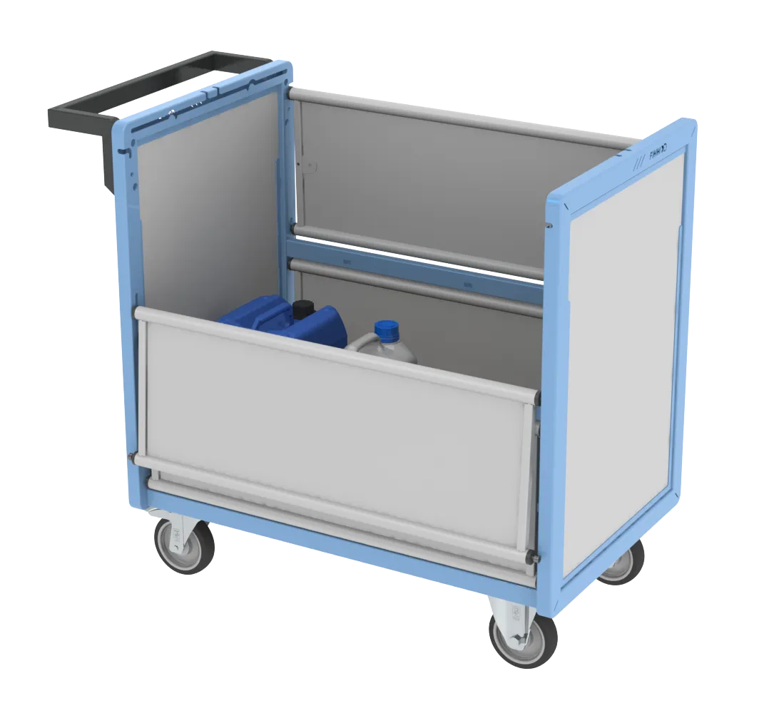 Fimm Chariot conteneur PP alvéolaire sans toit 500 kg