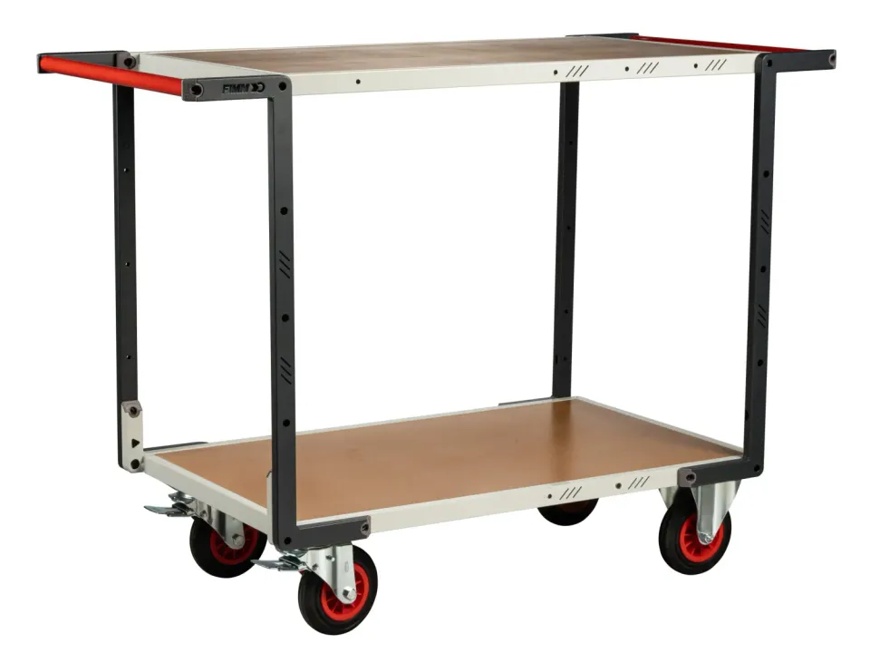 Fimm servante flatpack 2 plateaux 400 kg double poignée