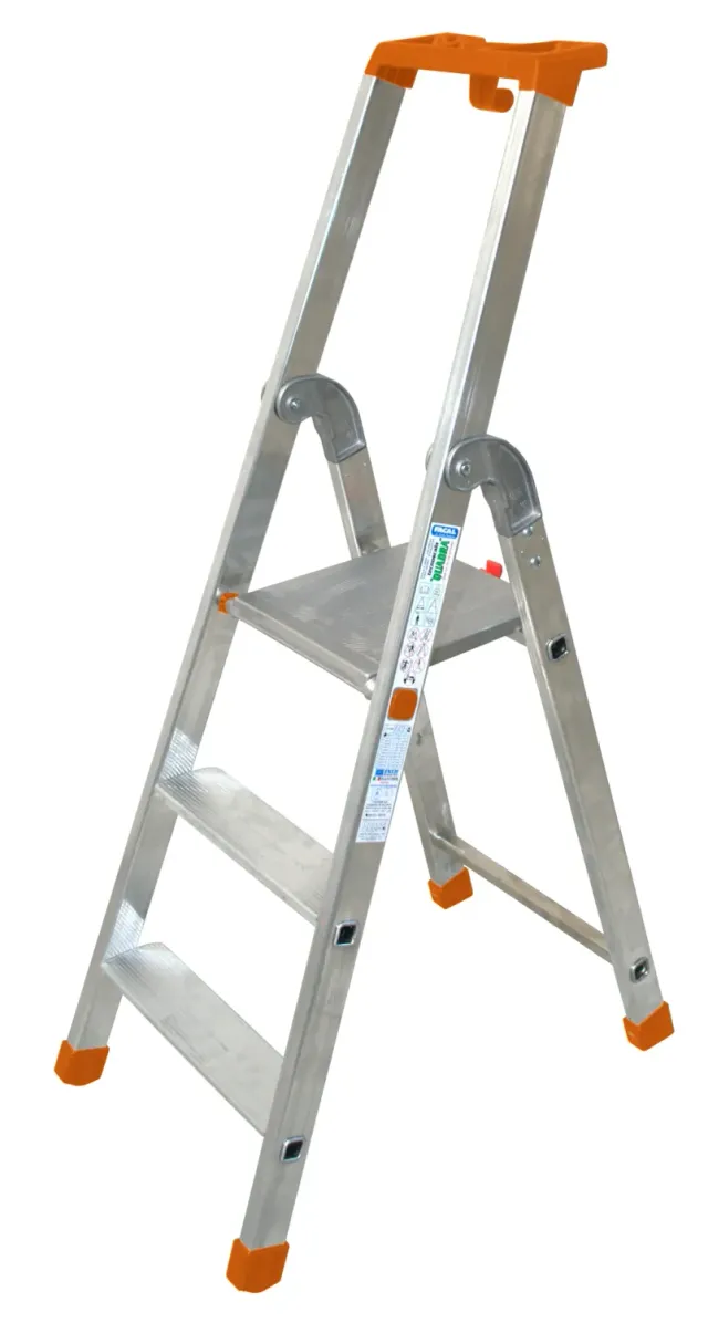 Fimm Escabeau aluminium 3-13 marches 150 kg pliable