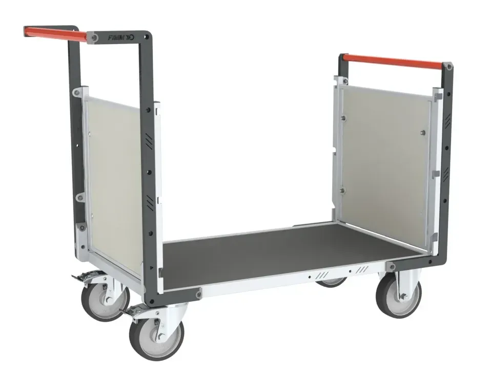 Fimm PP alvéolaire chariot 2 dossiers 500 kg caoutchouc