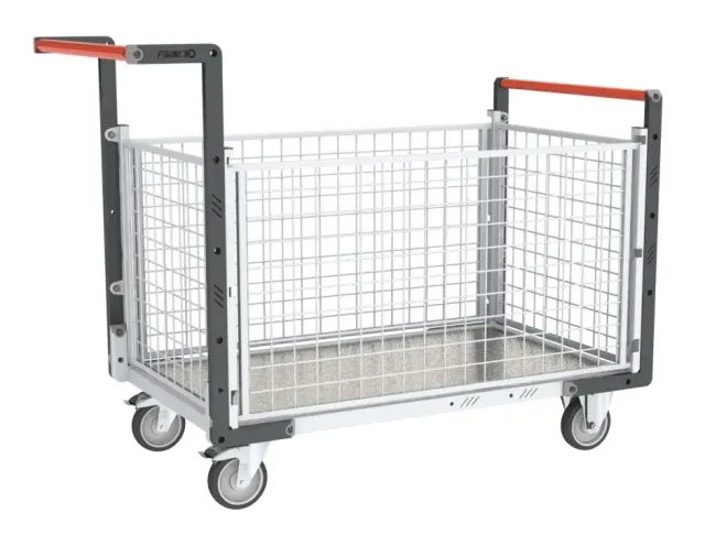 Fimm Chariot grillagé 2 dossiers 2 ridelles 250 kg