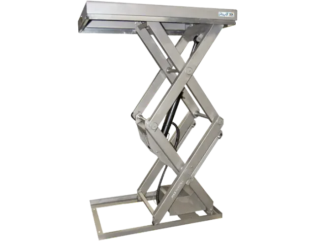 LIFTOP inox table élévatrice double ciseaux 1T