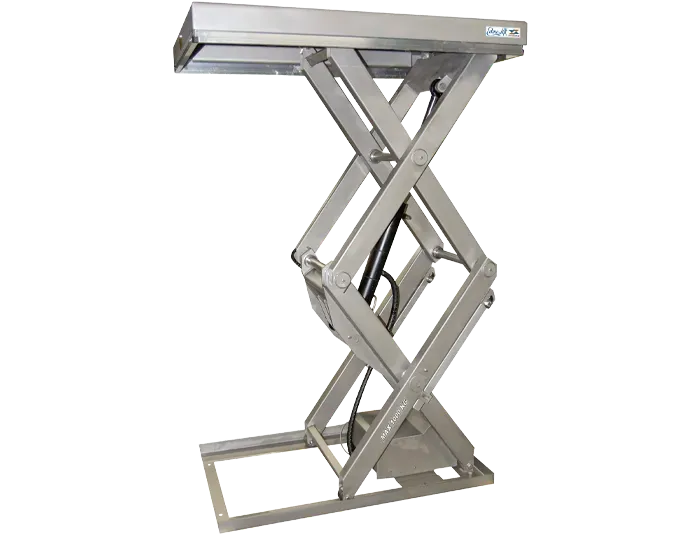 LIFTOP inox table élévatrice double ciseaux 1T