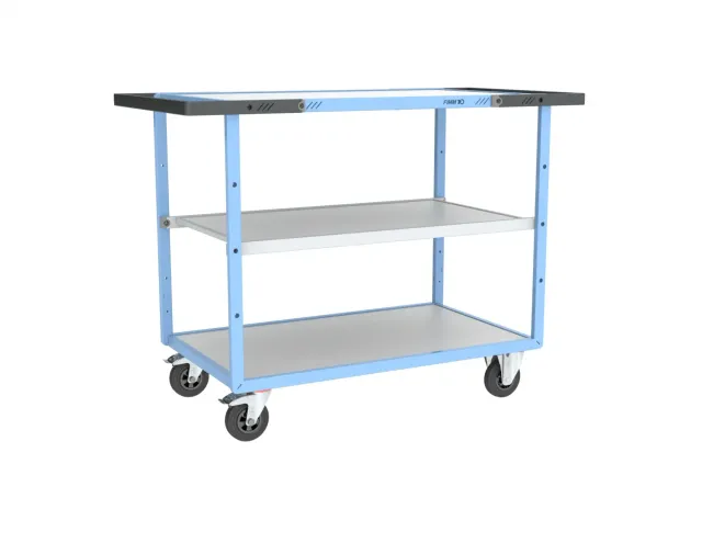 Fimm servante mécano-soudée 250 kg 3 plateaux mélaminé