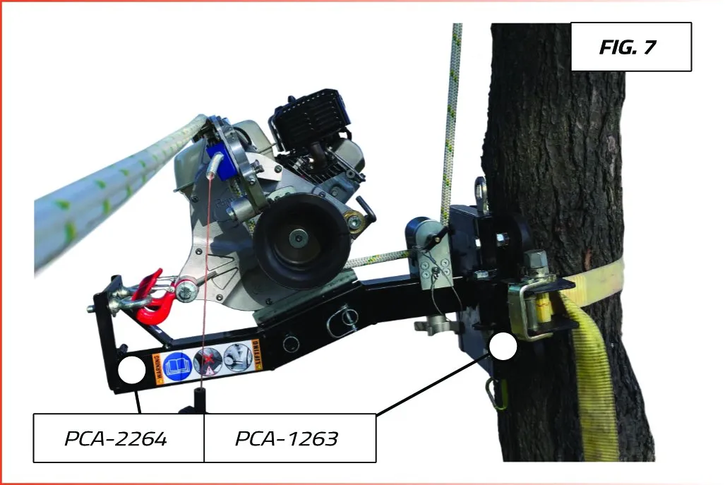 Portable Winch PCA-2264 support treuil vertical PCH2000