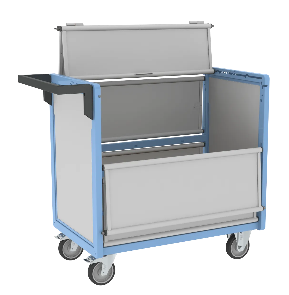 Fimm Chariot conteneur PP alvéolaire toit 500 kg