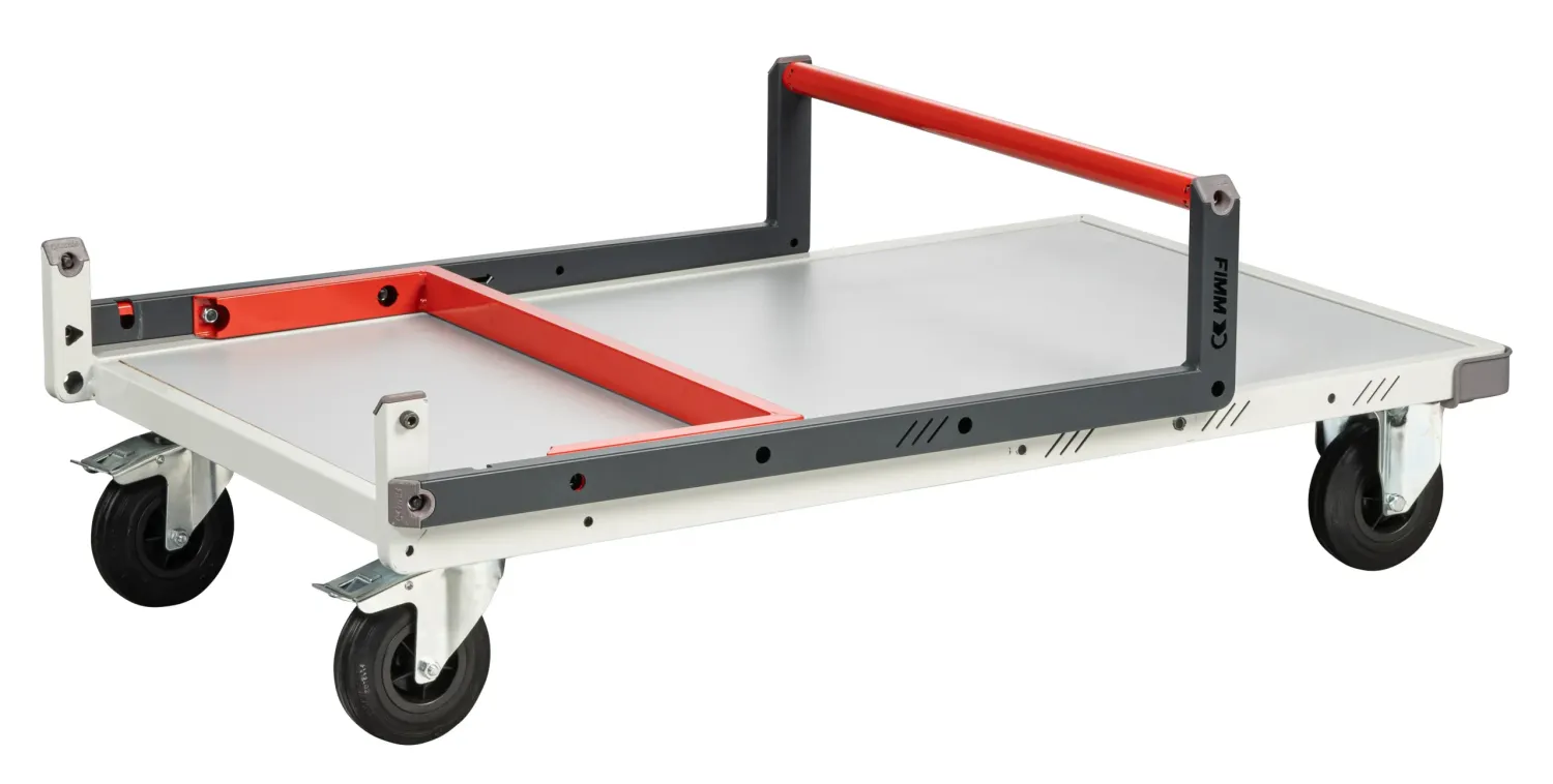 Fimm chariot plateau mélaminé dossier repliable 250 kg