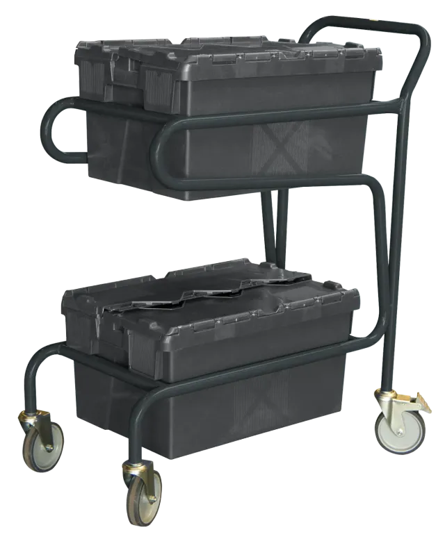 Fimm chariot porte-bacs 2 niveaux 100 kg 600x400