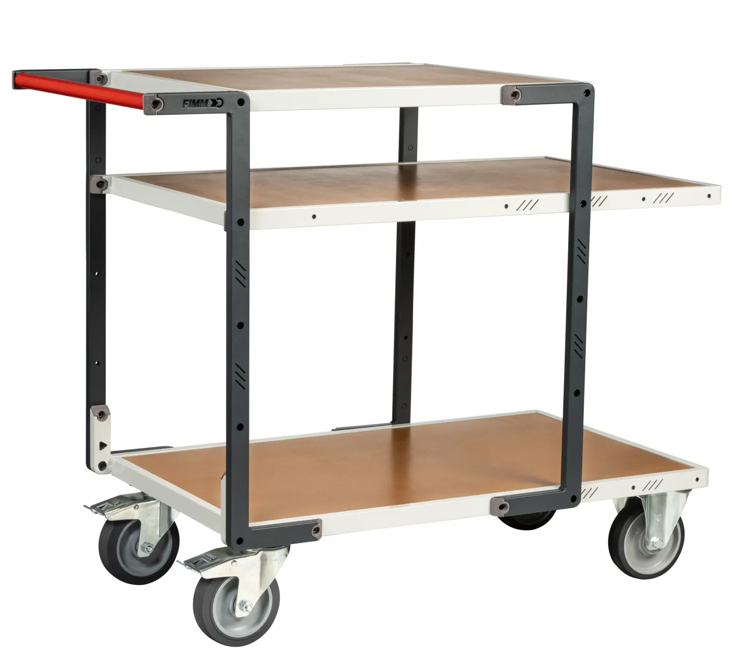 Fimm Flatpack servante 3 plateaux médium 400 kg