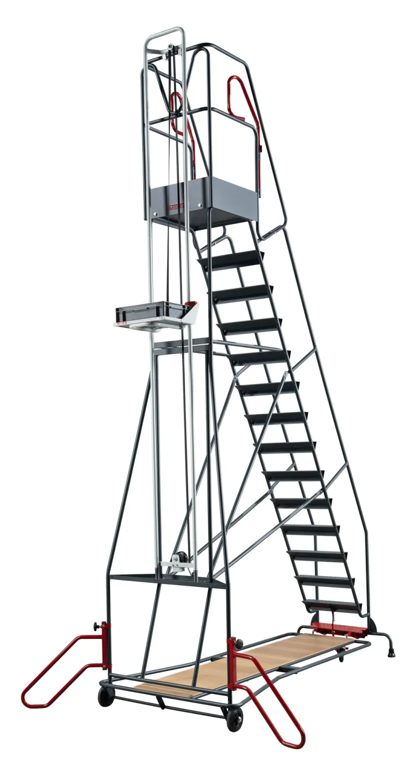 Fimm monte-charge escabeau 5 marches treuil 30 kg