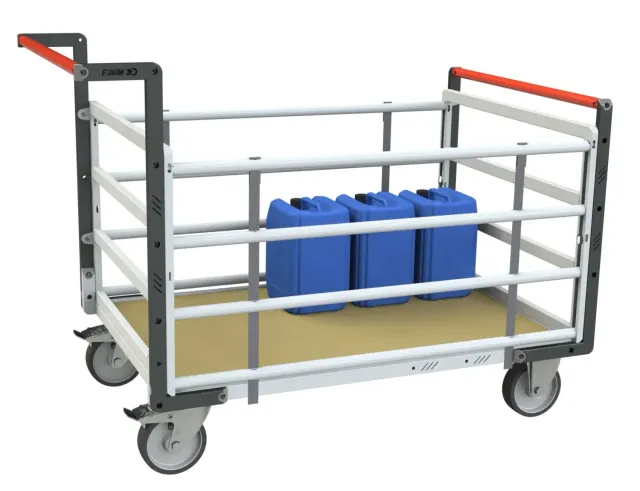 Fimm Chariot tube 2 dossiers 2 ridelles 500 kg cage
