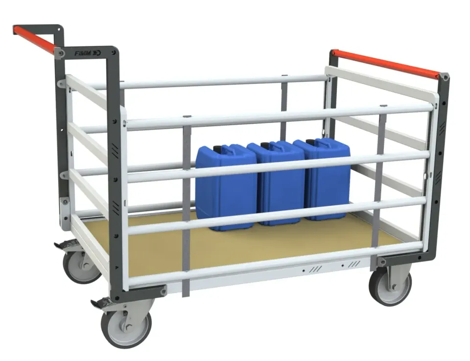 Fimm Chariot tube 2 dossiers 2 ridelles 500 kg cage