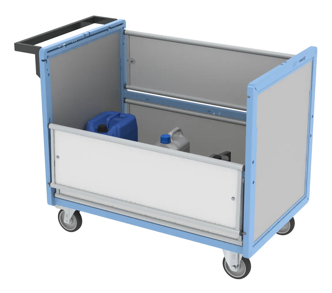 Fimm Chariot conteneur PP alvéolaire sans toit 500 kg