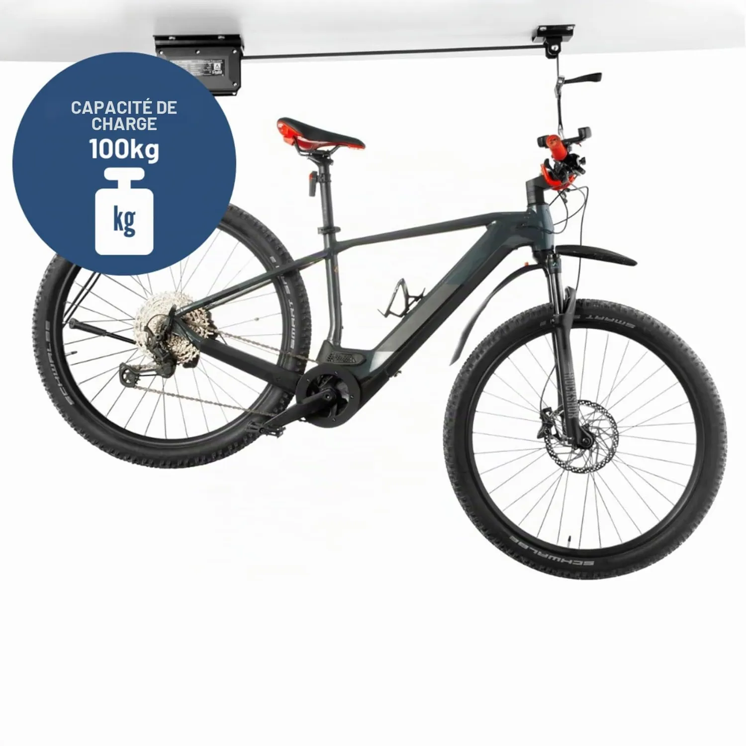 Pallit palan électrique lève-vélo plafond 100 kg 3 m
