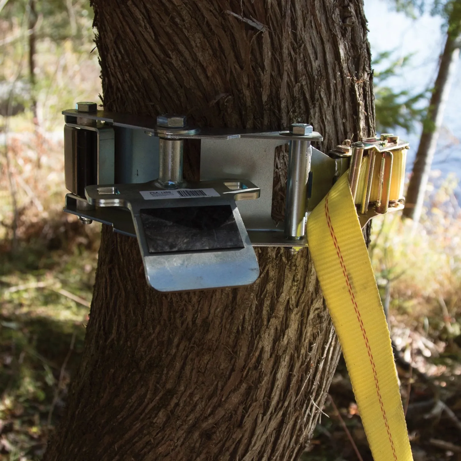 Portable Winch Système Ancrage Arbre Acier Zinc