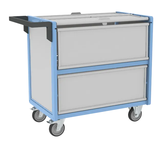 Fimm Chariot conteneur PP alvéolaire toit 500 kg