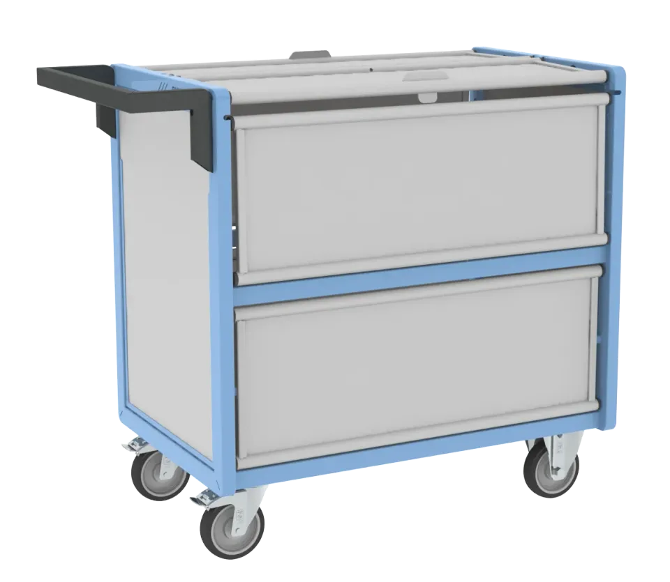 Fimm Chariot conteneur PP alvéolaire toit 500 kg