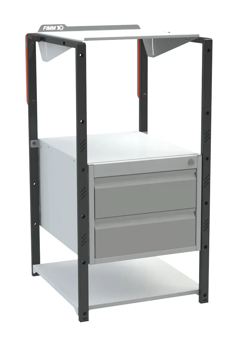 Fimm pupitre plan inclinable 2 tiroirs 150 kg