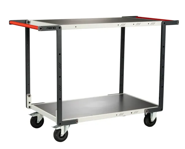 Fimm Flatpack servante 2 plateaux tôle galva 250 kg