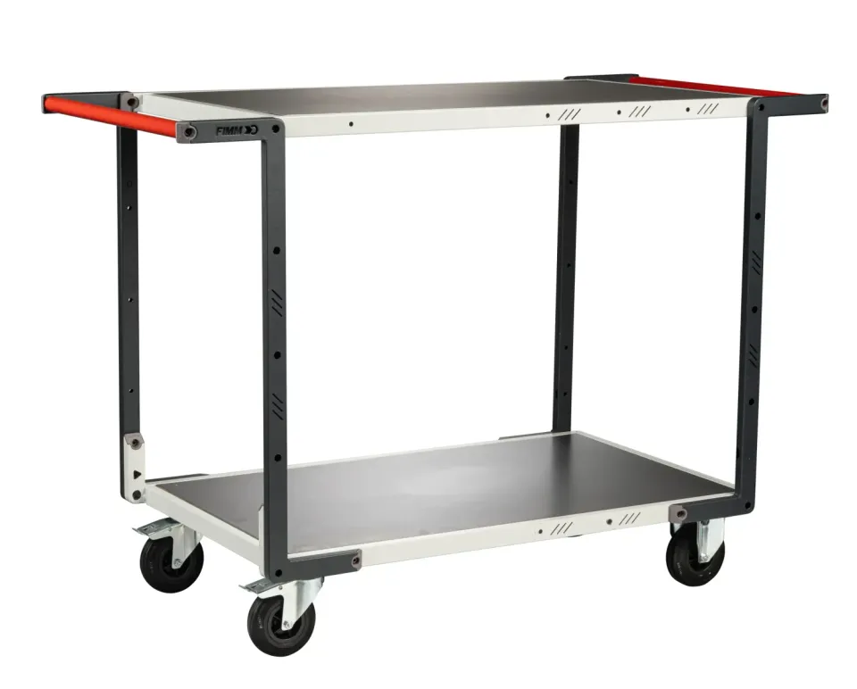 Fimm Flatpack servante 2 plateaux tôle galva 250 kg