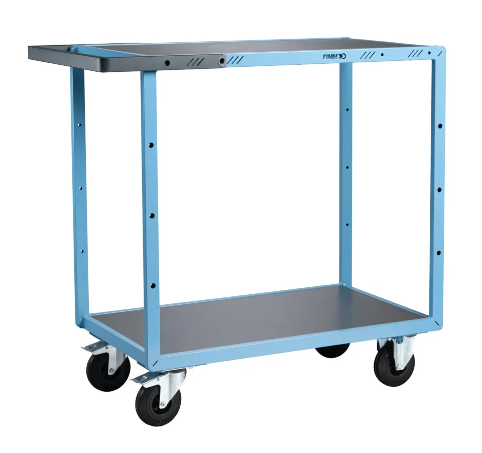 Fimm servante 2 plateaux tôle galva 250 kg desserte 90 kg