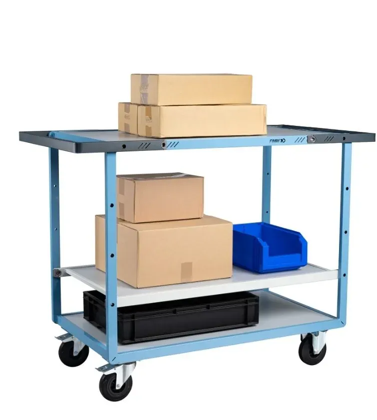 Fimm servante mécano-soudée 250 kg 3 plateaux mélaminé