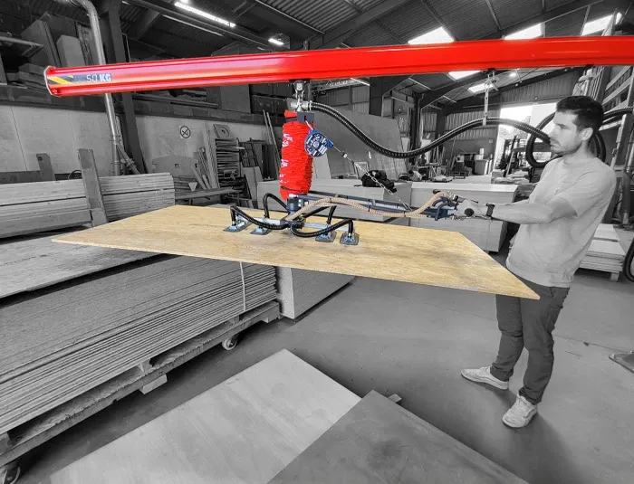 LIFTOP ERGO BOIS Tube de levage panneaux par vide