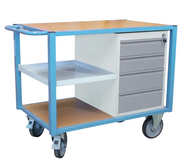 Fimm servante établi 4 tiroirs 500 kg demi-plateau