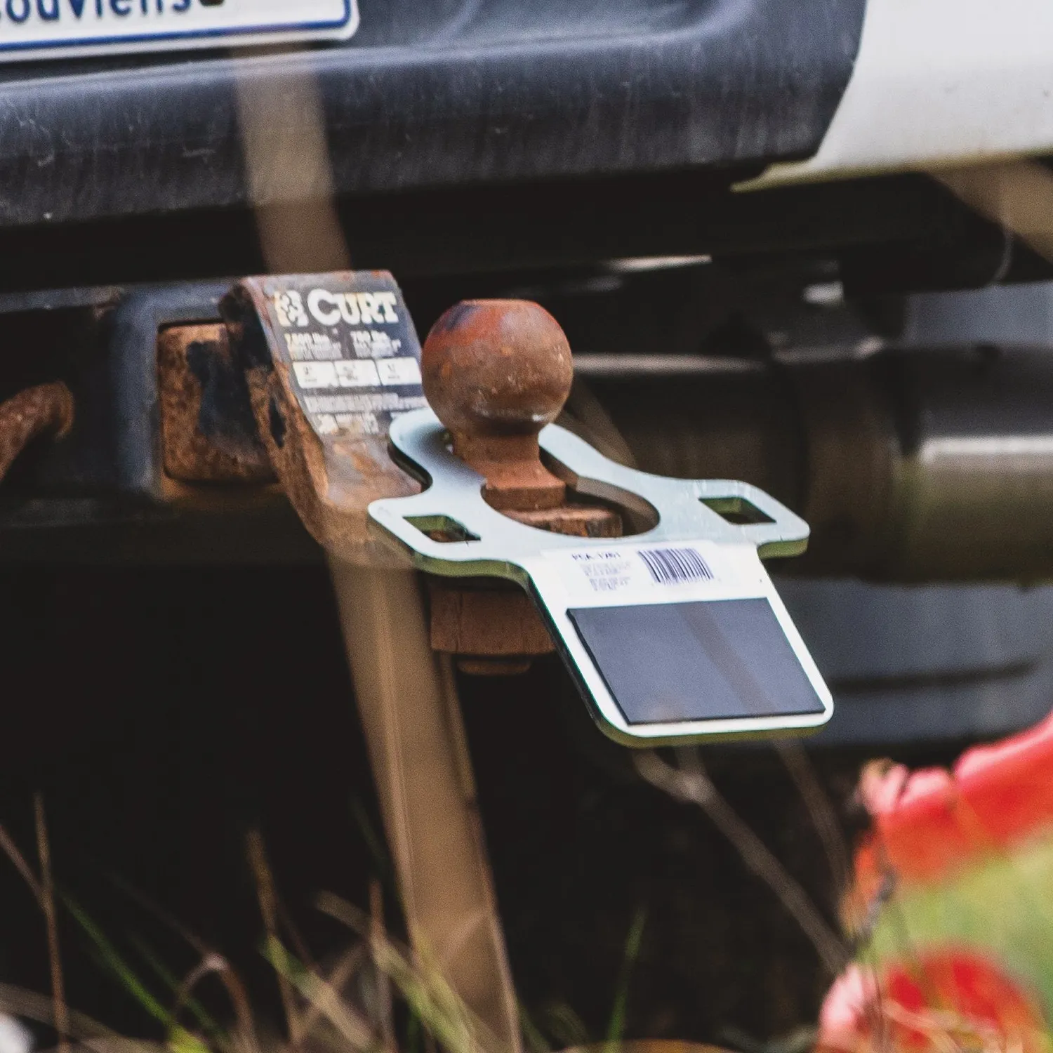 Portable Winch plaque ancrage treuil boule remorquage acier