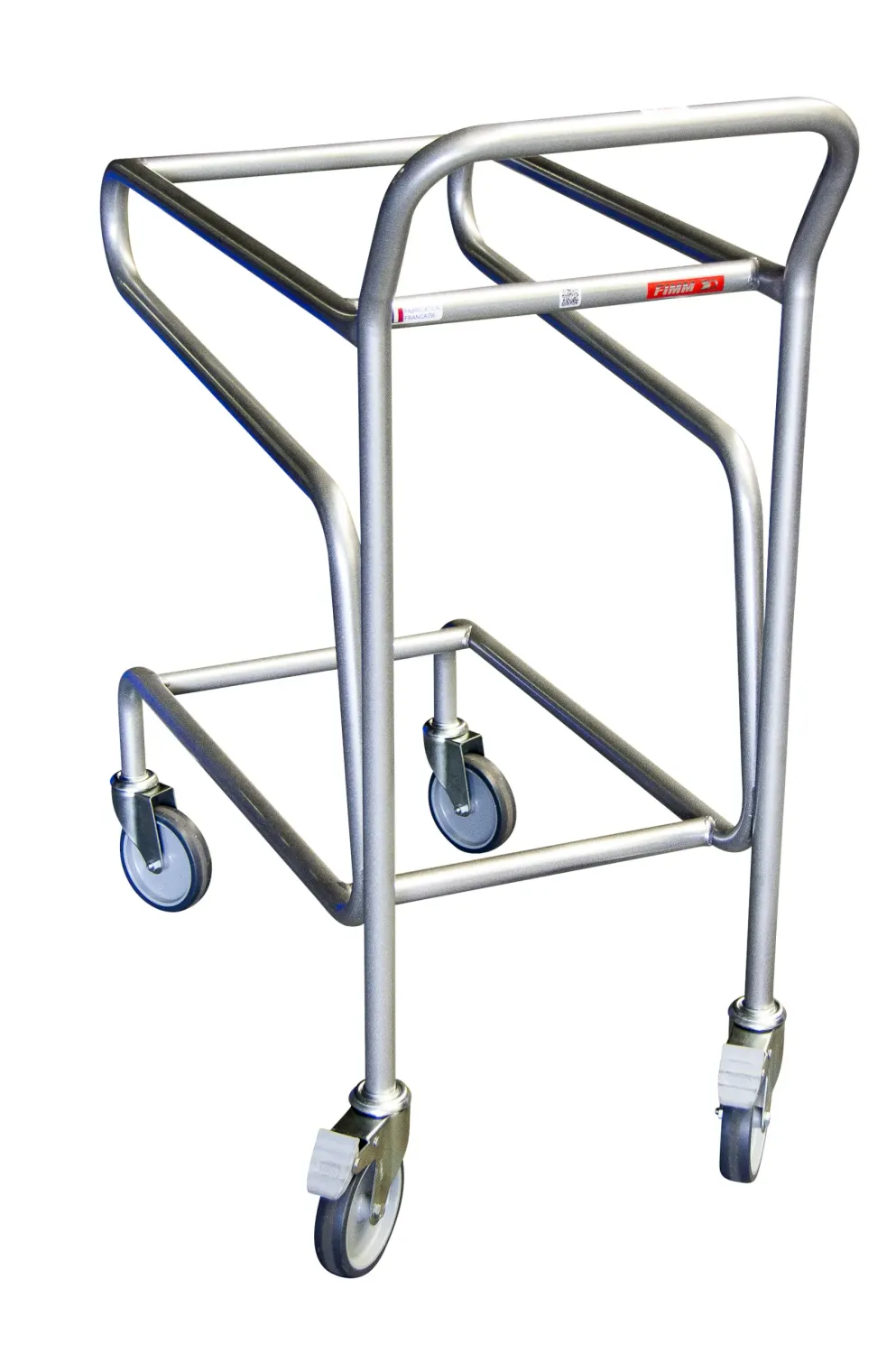 Fimm Chariot porte-bacs 2 niveaux 100 kg 600x400 à freins